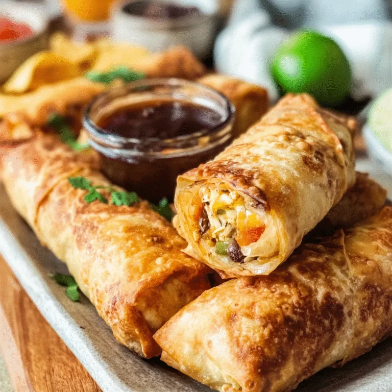 Southwest Chicken Egg Rolls