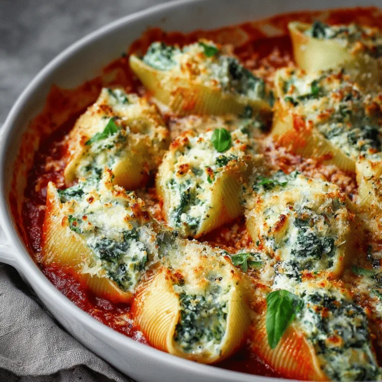 Spinach and Ricotta Stuffed Shells: A Comforting Italian Classic