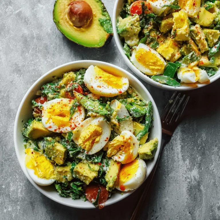 Workout Egg Avocado Salad (Clean Fuel for Strength and Recovery)