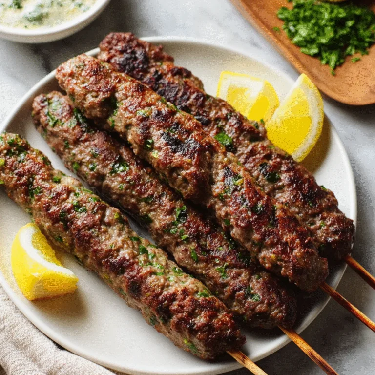 Juicy Lebanese Kafta Kebabs: A Timeless Middle Eastern Classic
