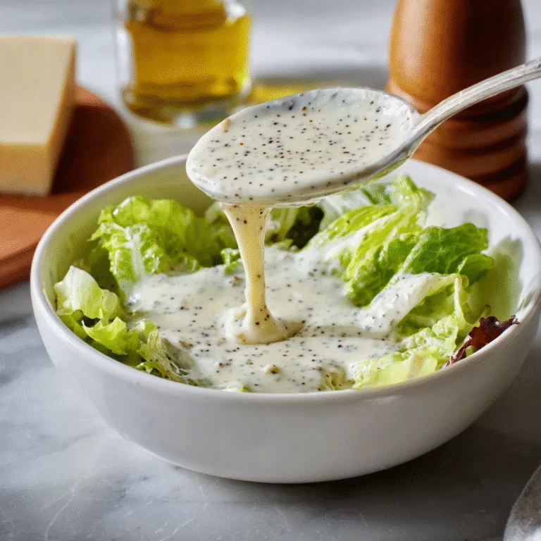 Creamy Parmesan Peppercorn Dressing: A Steakhouse-Style Classic Made at Home