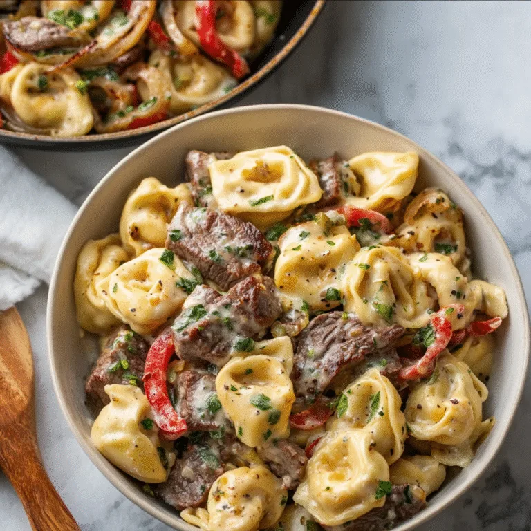 Philly Cheesesteak Tortellini Pasta: The Ultimate Comfort Food Mashup