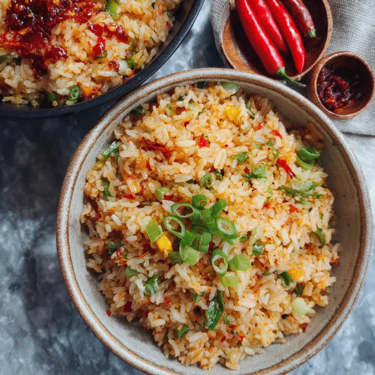 Spicy Chilli Garlic Fried Rice: Bold, Fiery, and Irresistibly Addictive