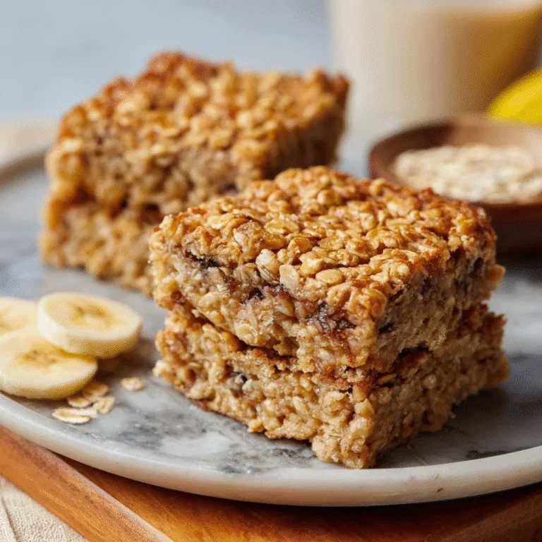 Irresistible Banana Oatmeal Bars – Healthy Snacking Made Easy