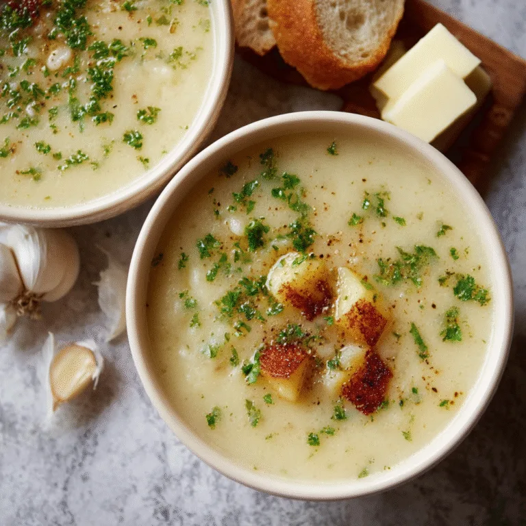 Creamy Garlic Potato Soup – The Ultimate Comfort Food