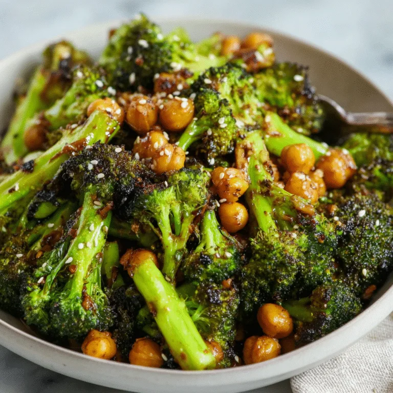 Garlic Broccoli Stir Fry with Chickpeas – Quick, Vegan, and Flavorful!