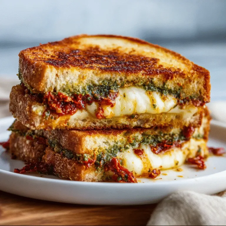 Sun-Dried Tomato Pesto Grilled Cheese: Quick, Flavorful, and Comforting