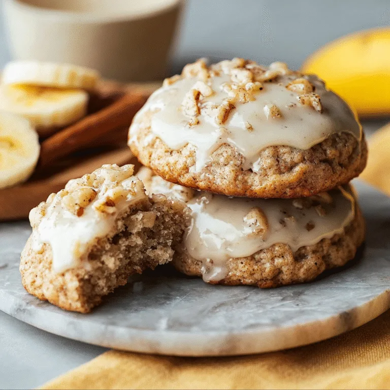 Crumbl Banana Bread Cookies with Cream Cheese Glaze: Soft, Bakery-Style Perfection at Home