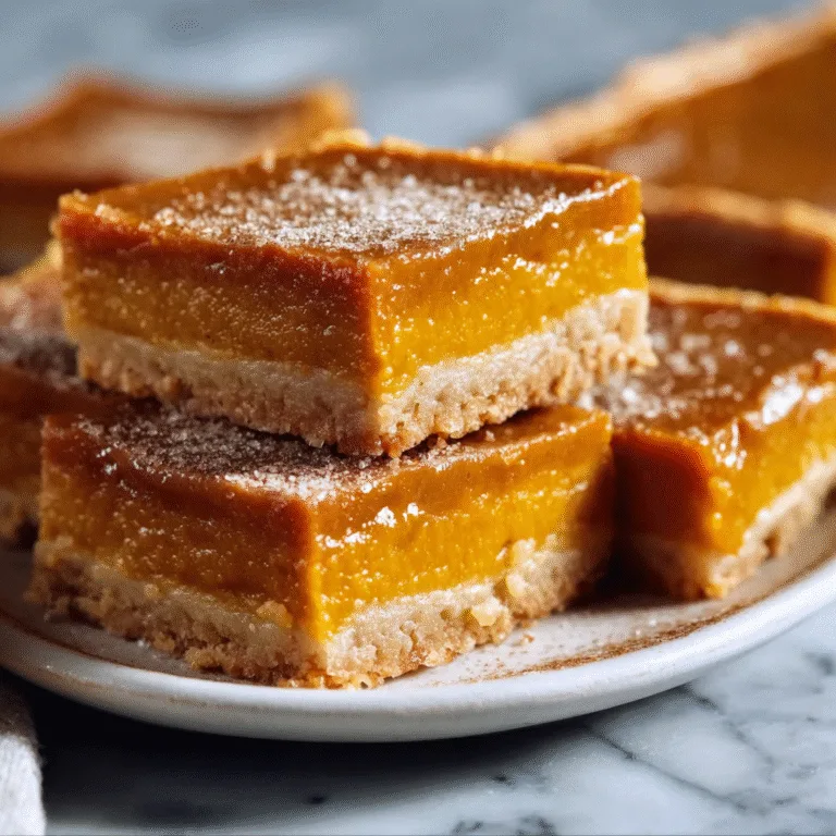 Sweet Potato Pie Bars Recipe – A Delicious Twist on a Classic Dessert