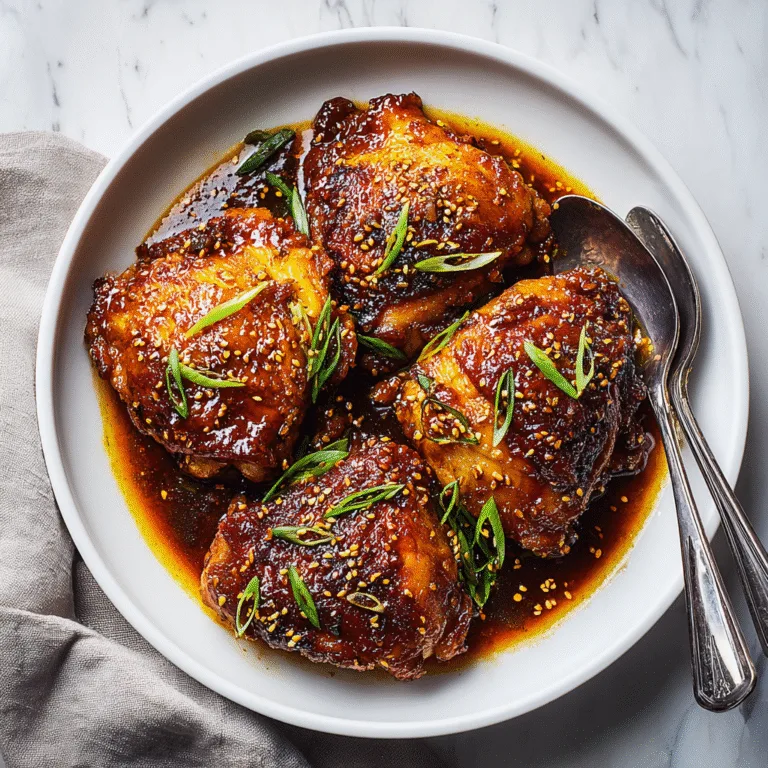 Soy Garlic Chicken Thighs (One-Pan & Irresistibly Saucy)
