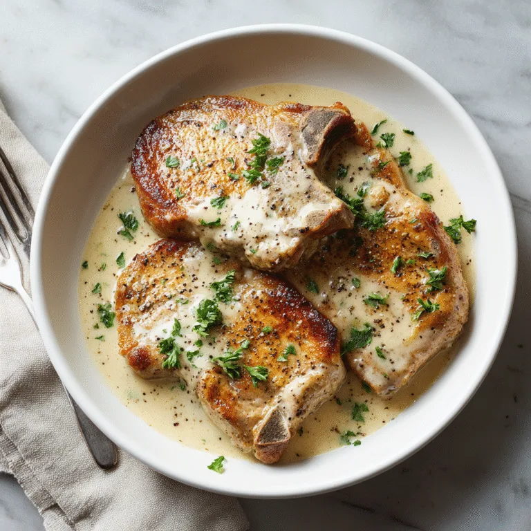 Creamy Garlic Pork Chops (Ready in 30 Minutes!)
