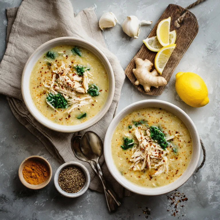 30-Minute Anti-Inflammatory Cauliflower Chicken Soup