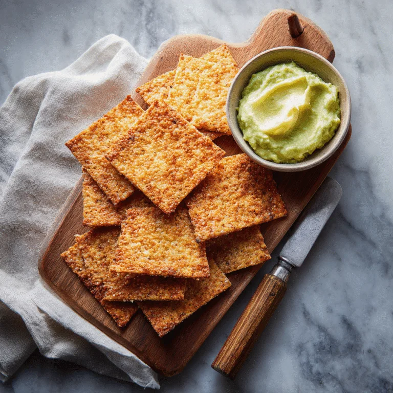 2-Ingredient Keto Crackers (Crispy, Low-Carb & Foolproof)