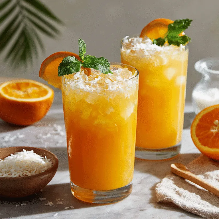 Refreshing Coconut Orange Glow