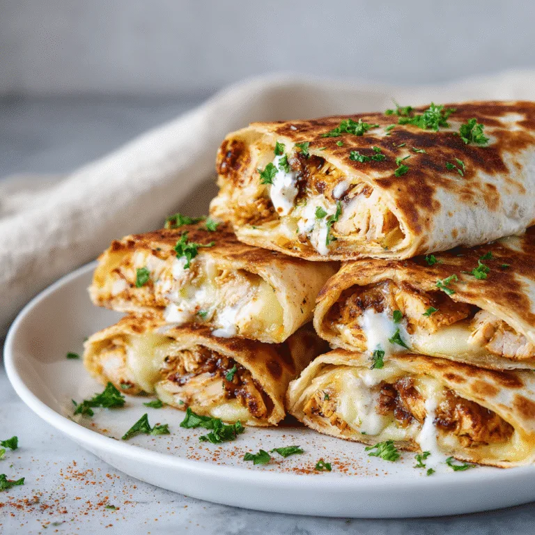 Crispy Air Fryer Chicken & Mozzarella Wraps (Golden, Gooey & Ready in Minutes)