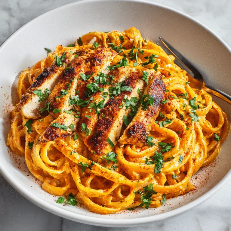 Homemade Creamy Cajun Chicken Pasta