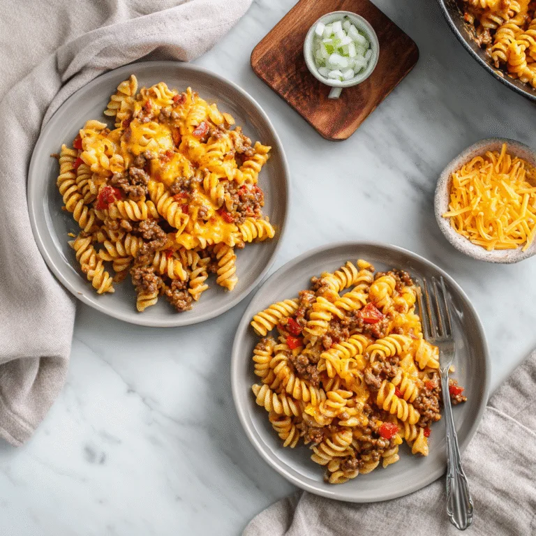 Creamy Rotel Pasta with Ground Beef – A Cozy Weeknight Dinner