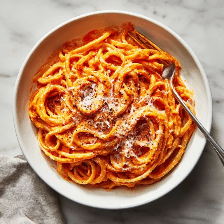 10-Minute Creamy Red Pepper Pasta Sauce – Quick, Cozy, and Delicious