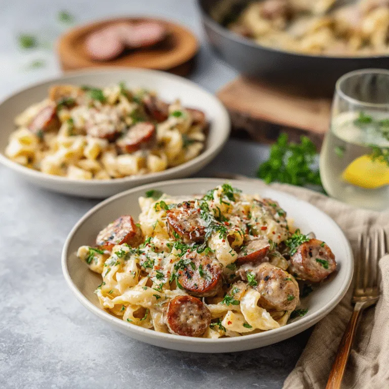 Creamy Cajun Sausage Pasta (Ready in 30 Minutes!)