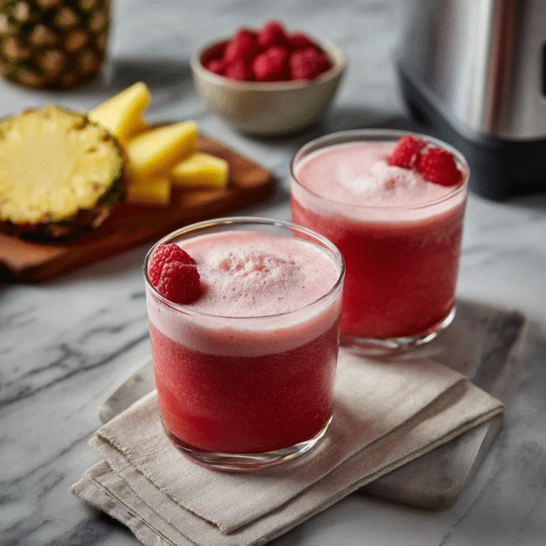 Raspberry Colada Twist: A Tropical Escape in Every Sip