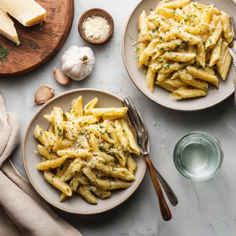 Creamy Garlic Penne Pasta – Easy, Comforting, and Delicious!
