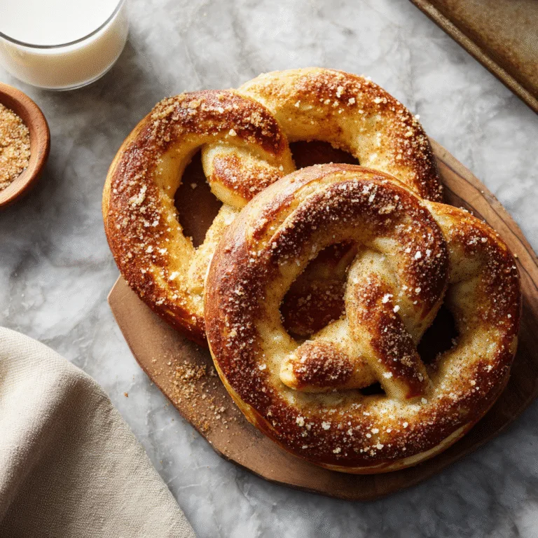 Cinnamon Sugar Soft Pretzels – Warm, Pillowy & Irresistible