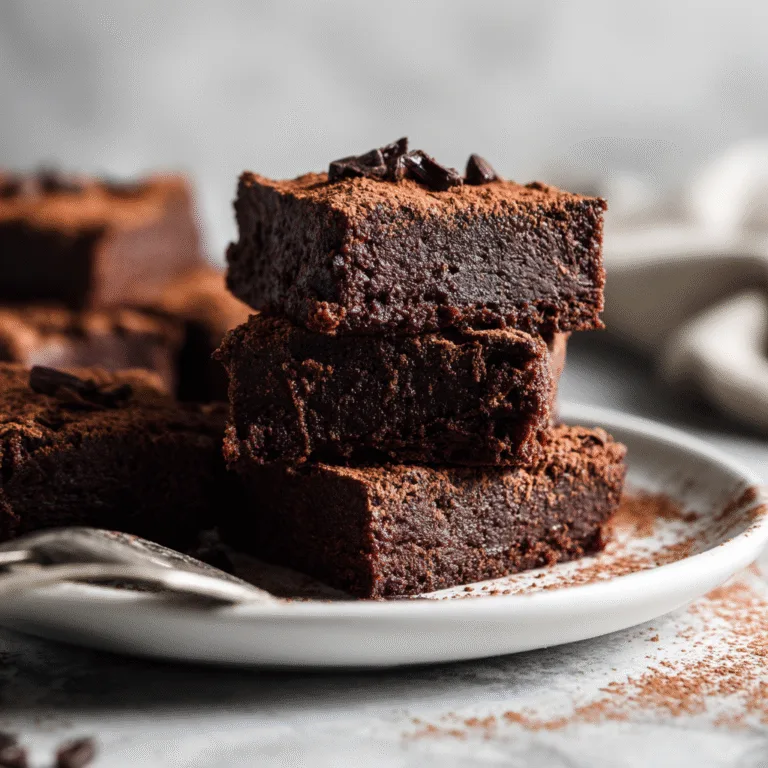 No-Bake Raw Chocolate Brownies (Fudgy, Healthy & Irresistible)