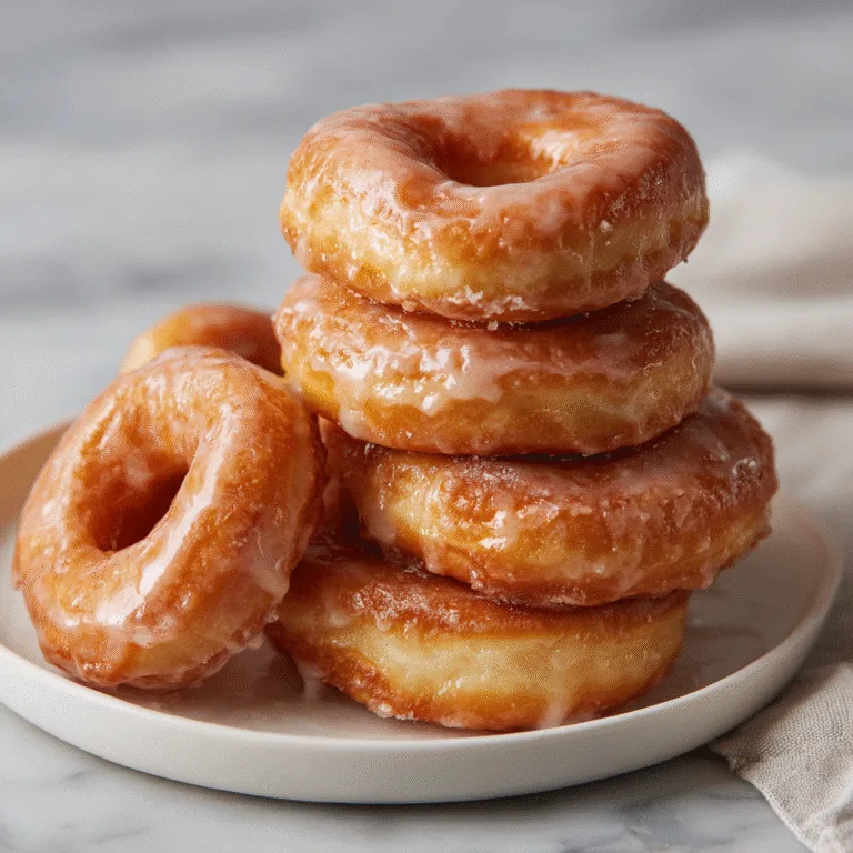 THE BEST Homemade Glazed Donuts (Soft, Fluffy & Bakery-Style)