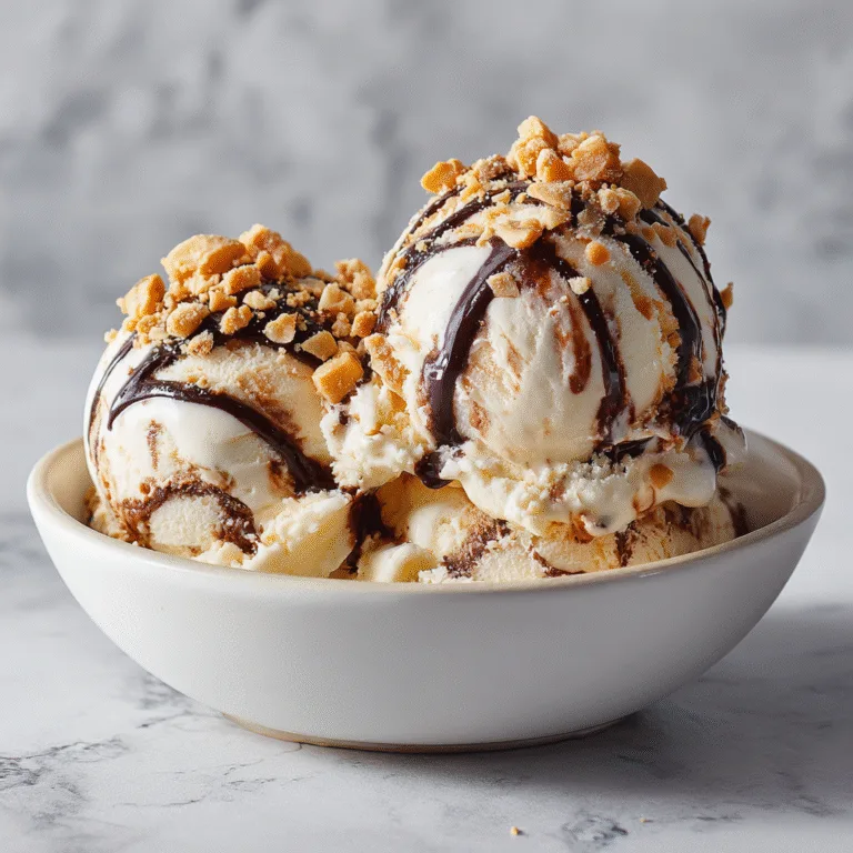 Homemade Nougat Ice Cream – Double Decker Inspired Ice Cream