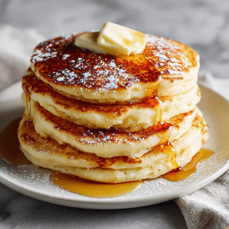 Easy Homemade Pancakes (Light & Fluffy!)