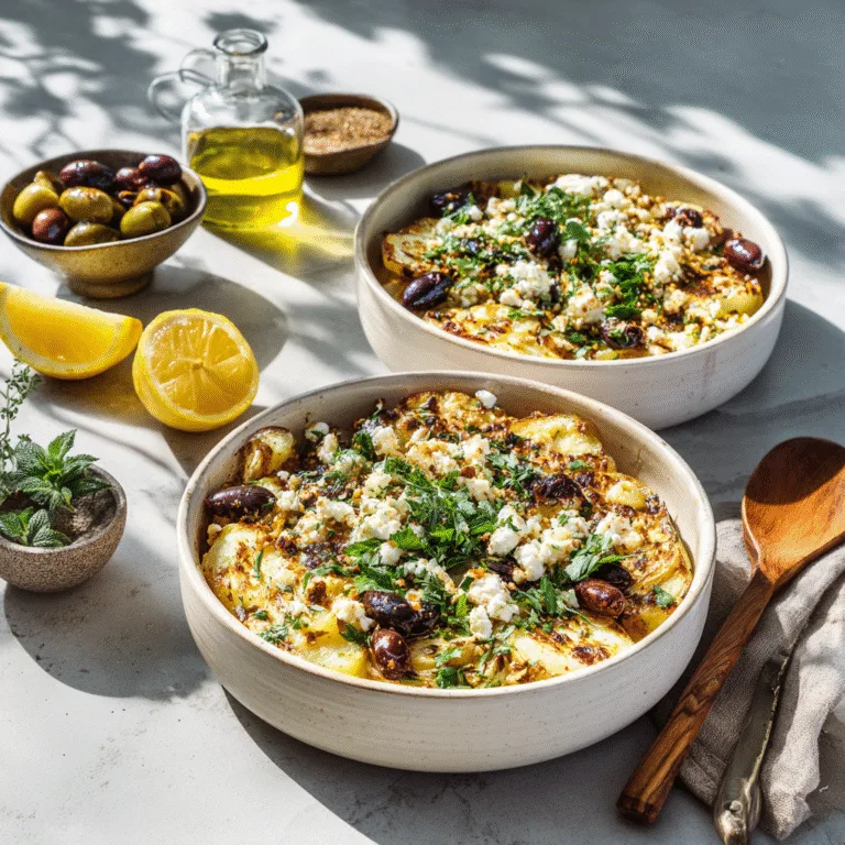 Baked Feta Potatoes (Easy Mediterranean One-Pan Recipe)