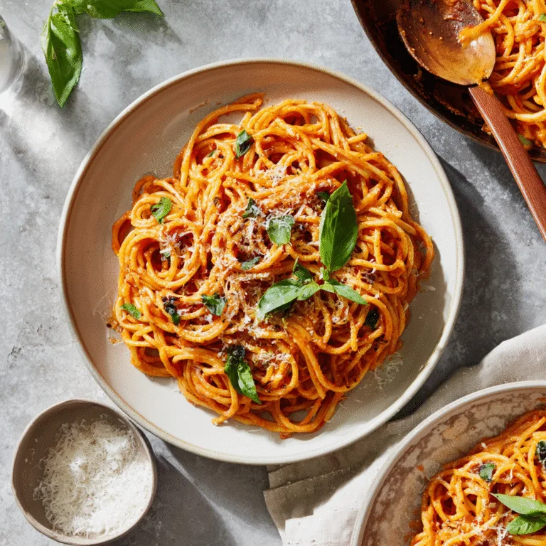 Gigi Hadid’s Viral Spicy Vodka Pasta (Creamy, Bold & Restaurant-Worthy)