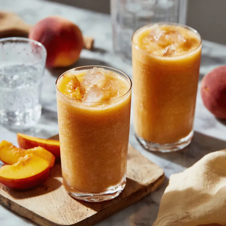 Homemade Peach Slurpee — The Ultimate Icy Summer Treat
