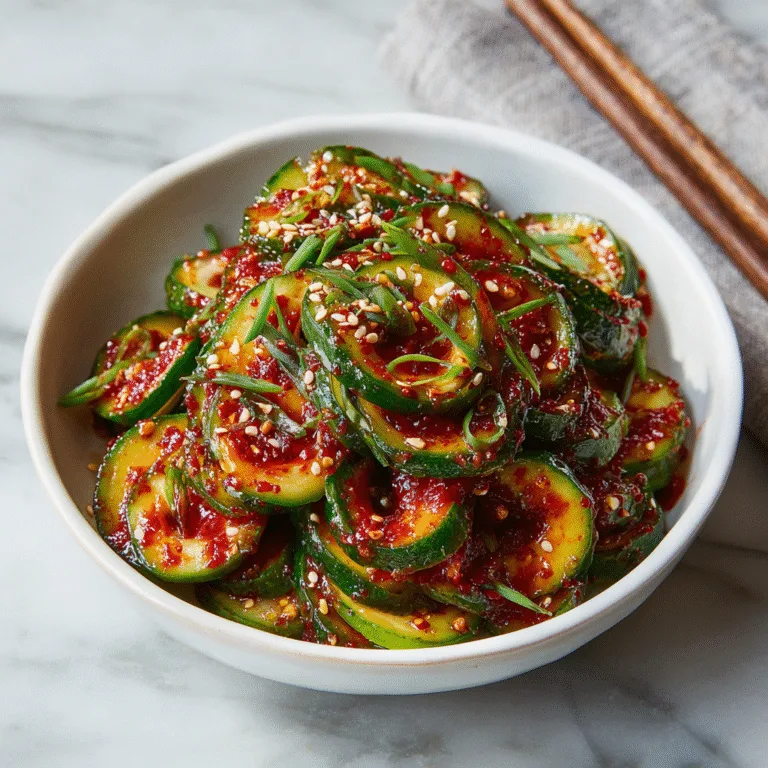 Spiral Cucumber Salad (Korean-Inspired Oi Muchim)