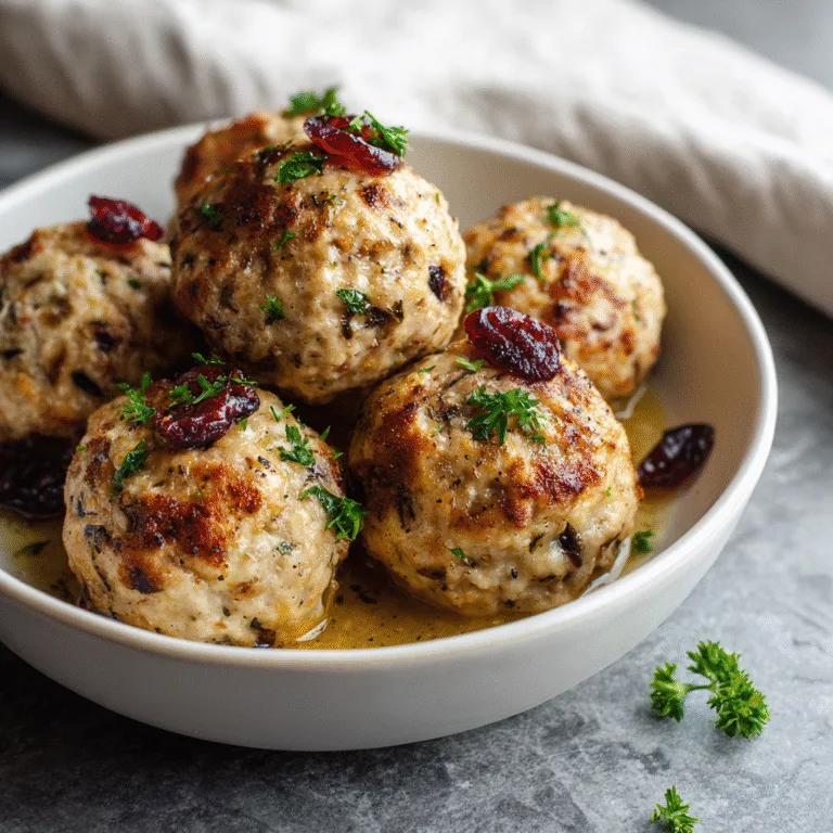 Cranberry Turkey Stuffing Balls – The Ultimate Holiday Leftover Makeover