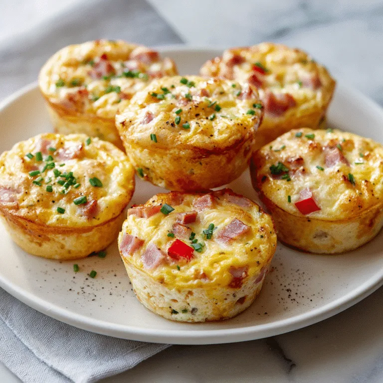 Ham and Cheese Egg Cups – Healthy Make-Ahead Breakfast Muffins
