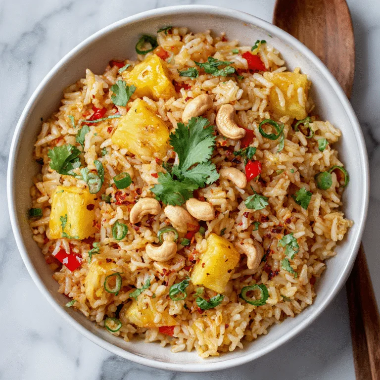 Pineapple Rice – A Sweet & Spicy Tropical Escape