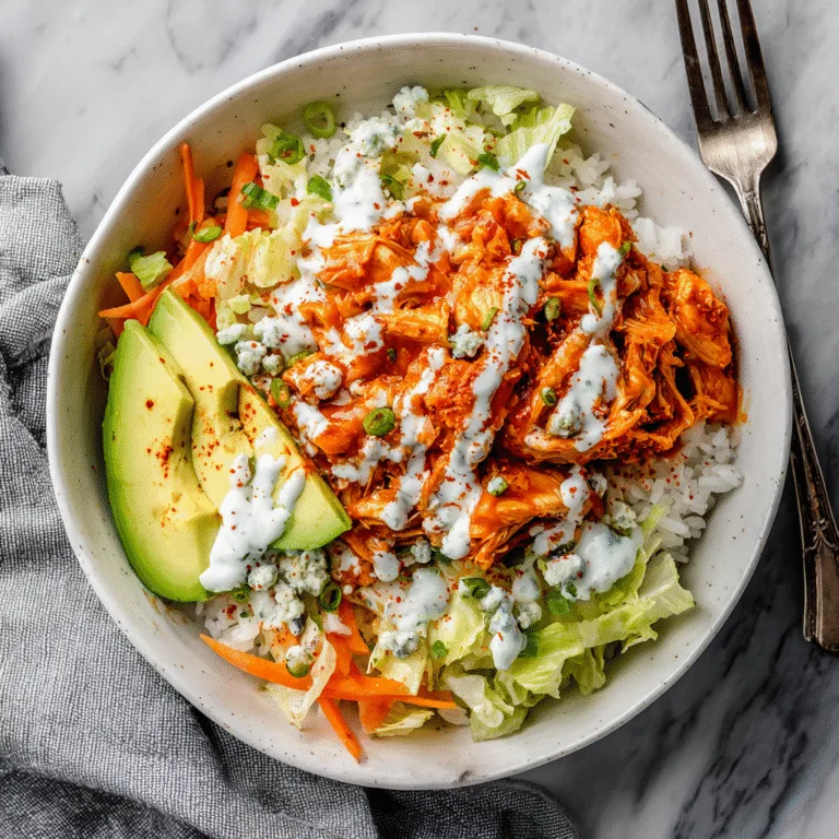 Buffalo Chicken Bowls (Easy, Flavor-Packed & Meal-Prep Friendly)