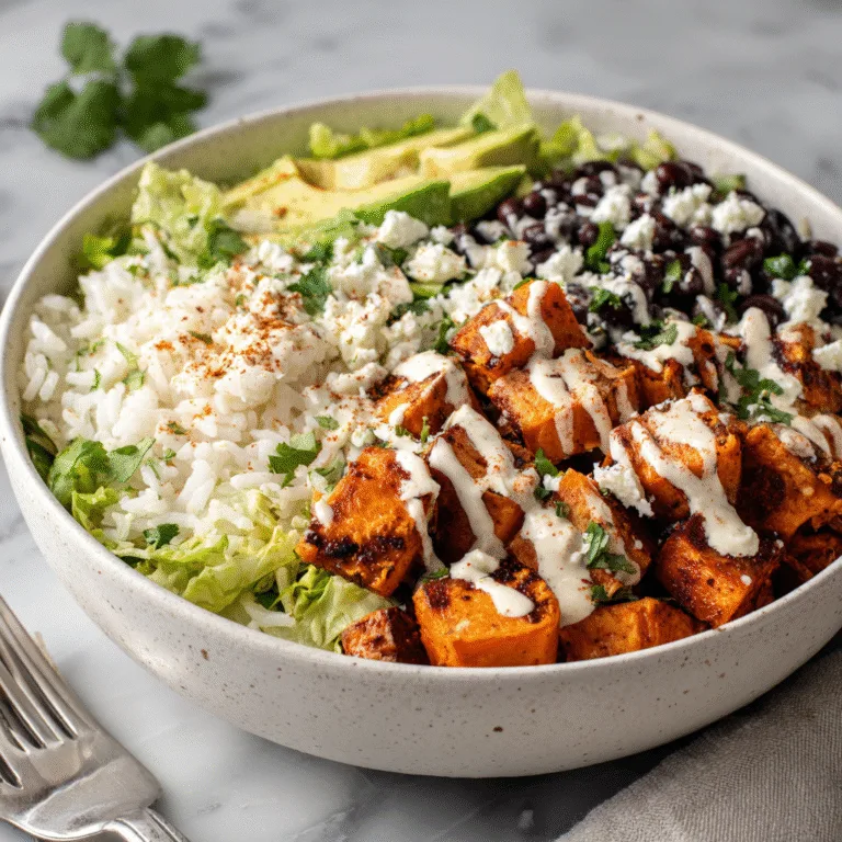 Sweet Potato Taco Bowl (Colorful, Cozy & Totally Customizable)