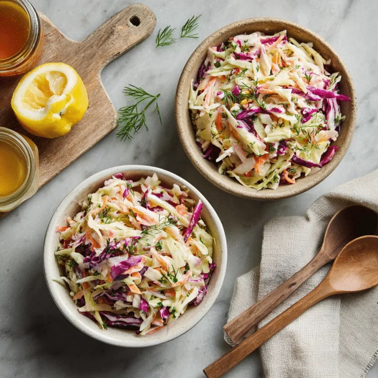 The Best Healthy Coleslaw (No Mayo!)