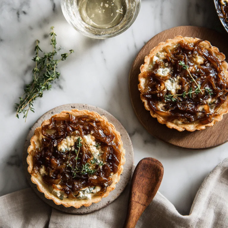 Caramelized Onion and Goat Cheese Tarts