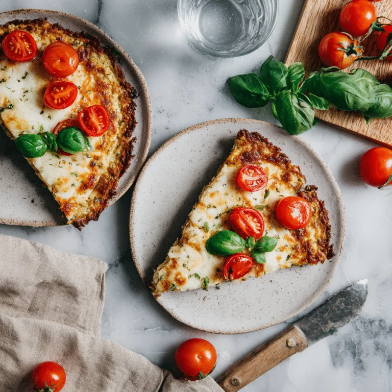 The BEST Cauliflower Pizza Crust (Gluten-Free & Sliceable!)