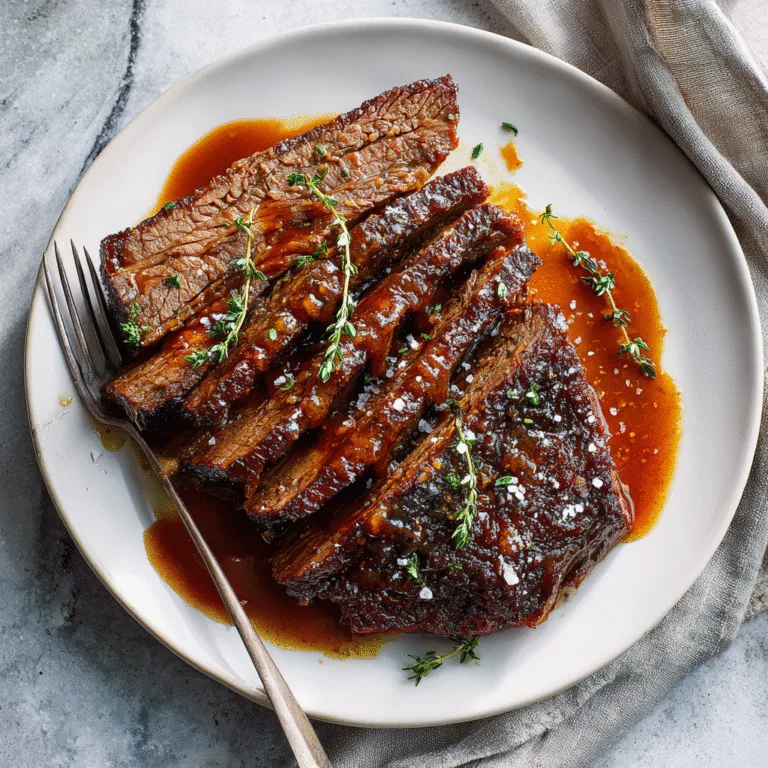 Slow Cooked Beef Brisket – Tender, Soul-Warming Comfort Food