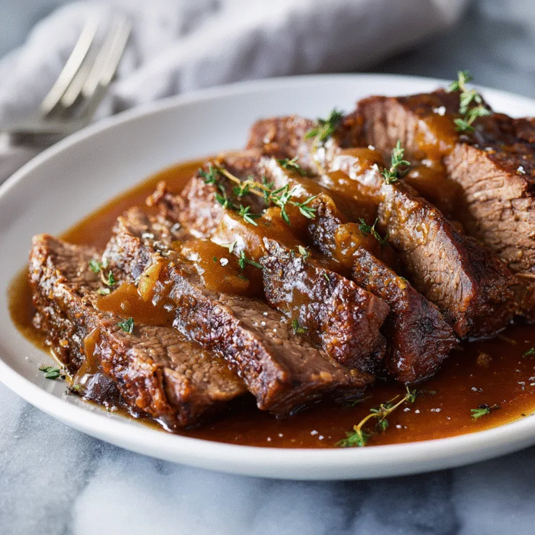 Slow Cooked Beef Brisket – Tender, Soul-Warming Perfection