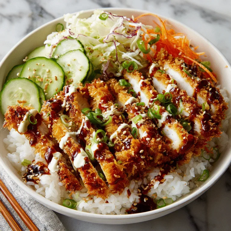 Crispy Chicken Katsu Bowls