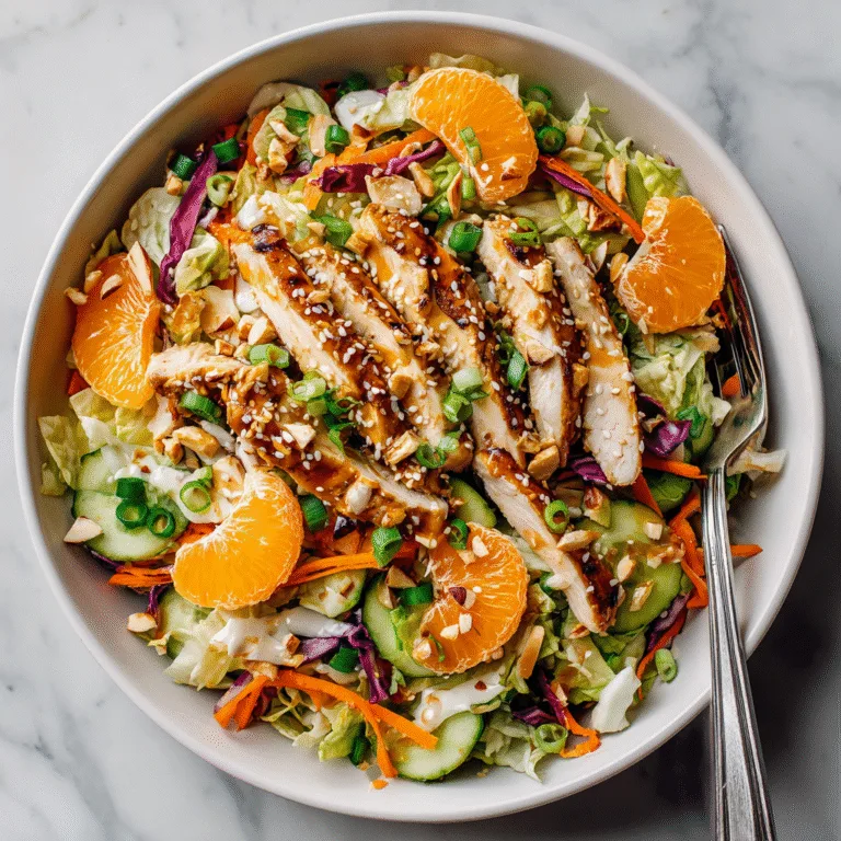 Sesame Ginger Orange Chicken Salad