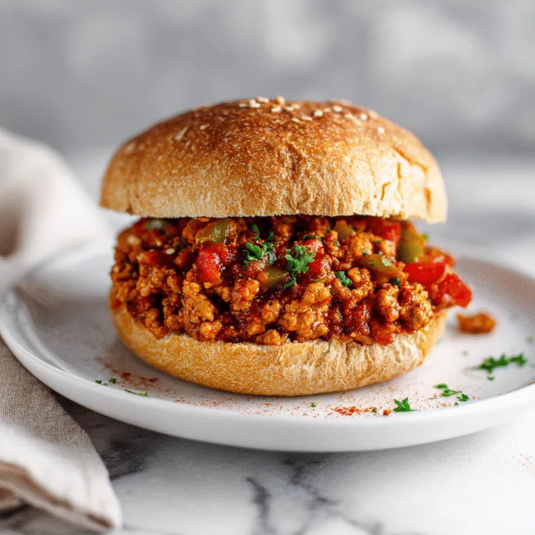 30-Minute Healthier Turkey Sloppy Joes