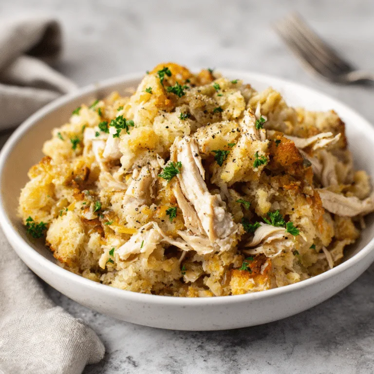 Slow Cooker Chicken and Stuffing