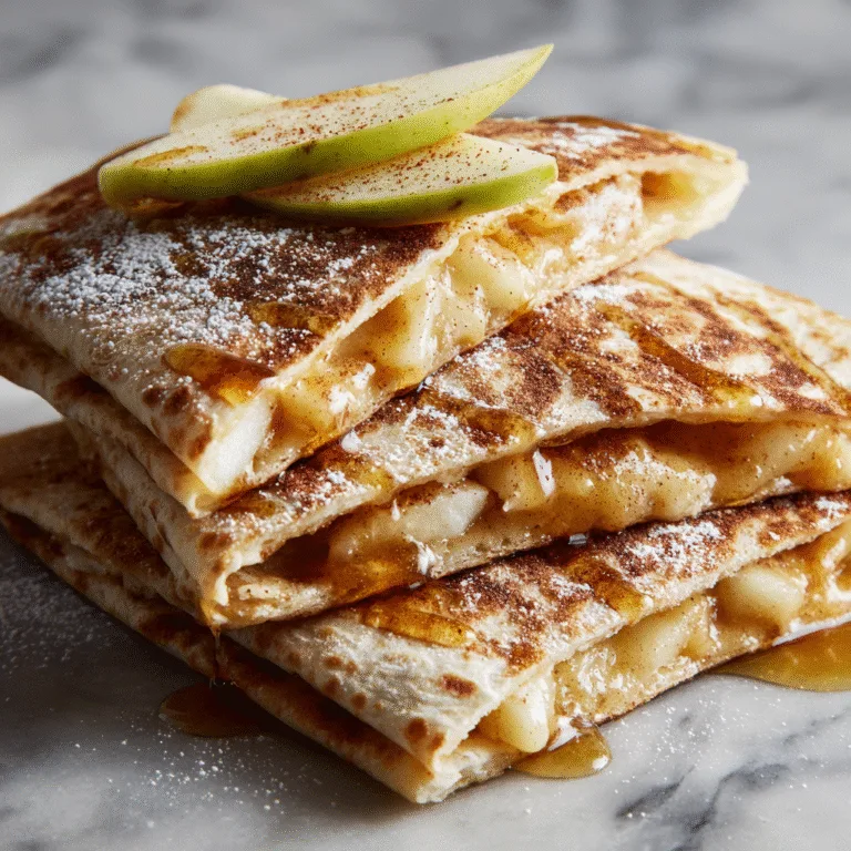 Apple Cinnamon Breakfast Quesadillas