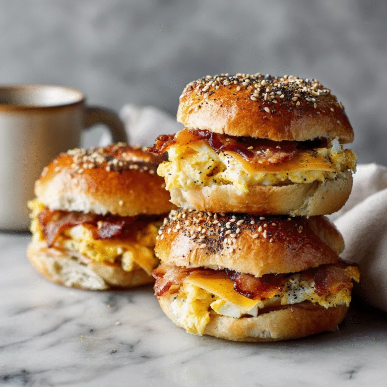 Bagel Breakfast Sliders